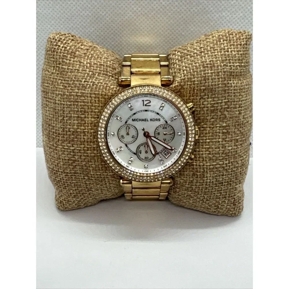 Michael Kors Parker MK5491 Women's Gold Stainless Steel Analog Dial Watch JNA458